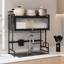 Escurridor de Platos de Acero Inoxidable + REGALO: Kit de Utensilios de Cocina