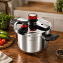 [Llevate 2 y Pagá 1] Olla a Presión UltraChef de Triple Capa de Acero Inoxidable con Asas de Goma | + REGALOS: Kit de Utensilios de Cocina