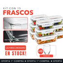 Kit con 15 Frascos Herméticos de Vidrio + 10 Vasos de Vidrio Aruba [¡ÚLTIMAS UNIDADES EN STOCK!]